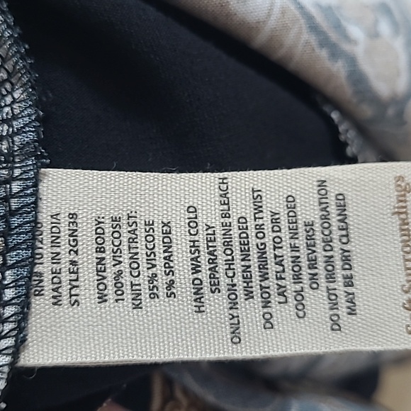 Soft Surroundings Elegant Black and Gold Long Sleeve Dress Maxi Size XS - Picture 7 of 11